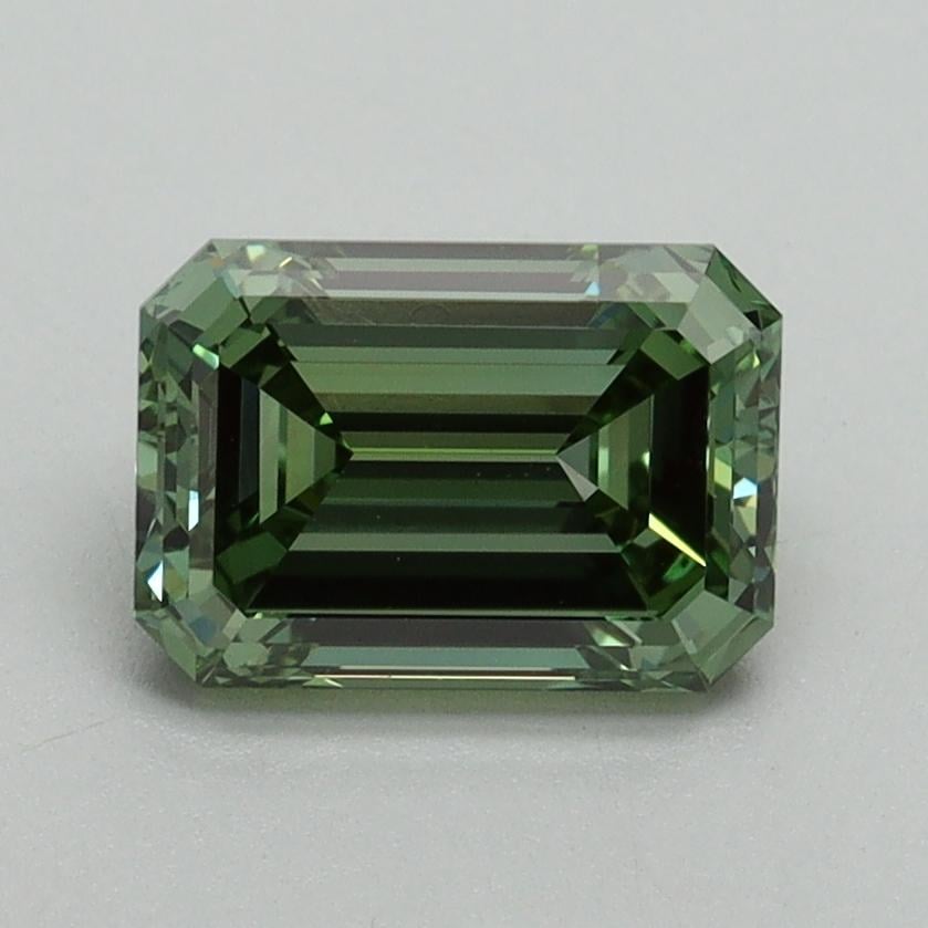 1.51 Ct. Fancy Vivid Green Emerald Lab Grown Diamond