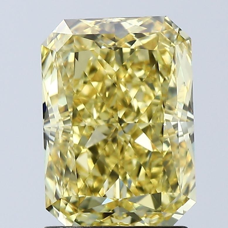 2.10 Ct. Fancy Vivid Yellow Radiant Lab Grown Diamond