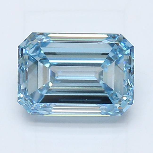 1.93 Ct. Fancy Intense Blue Emerald Lab Grown Diamond