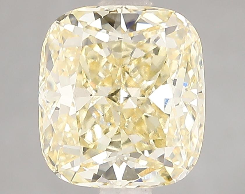 3.06 Ct. Fancy Intense Yellow Cushion Lab Grown Diamond