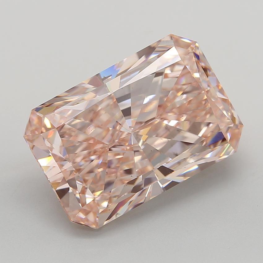 13.18 Ct. Fancy Intense  Pink Radiant Lab Grown Diamond