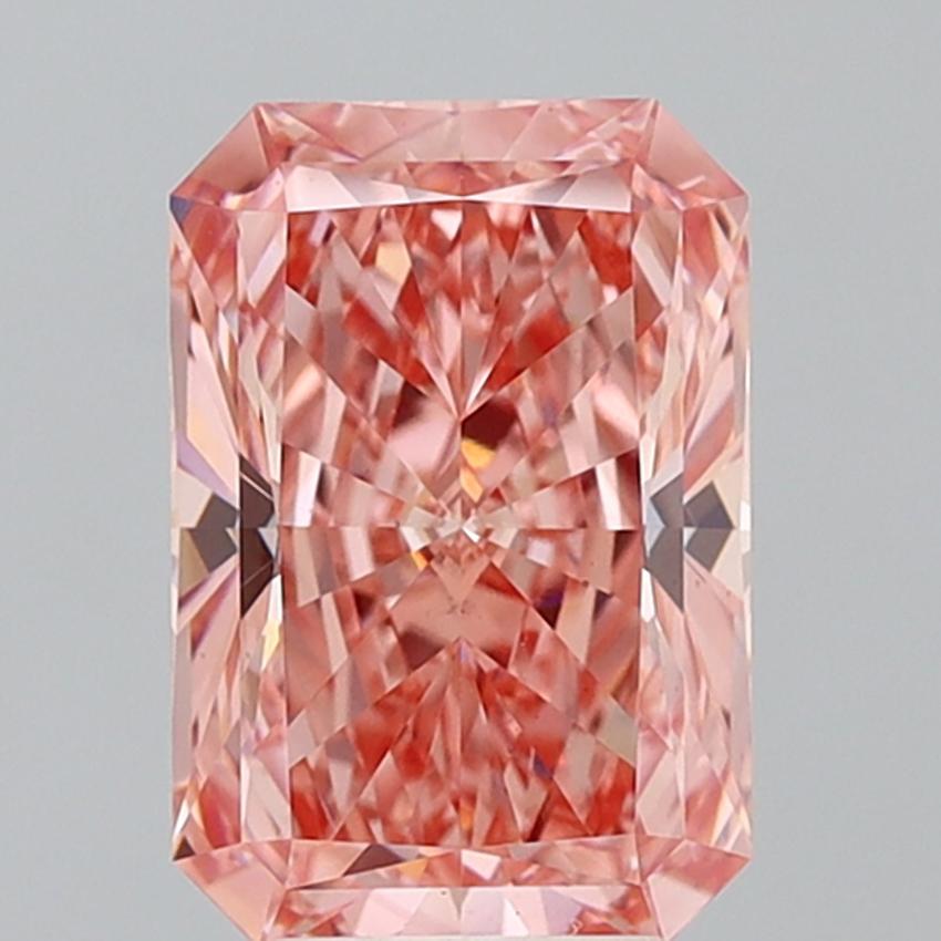 5.05 Ct. Fancy Vivid Pink Radiant Lab Grown Diamond