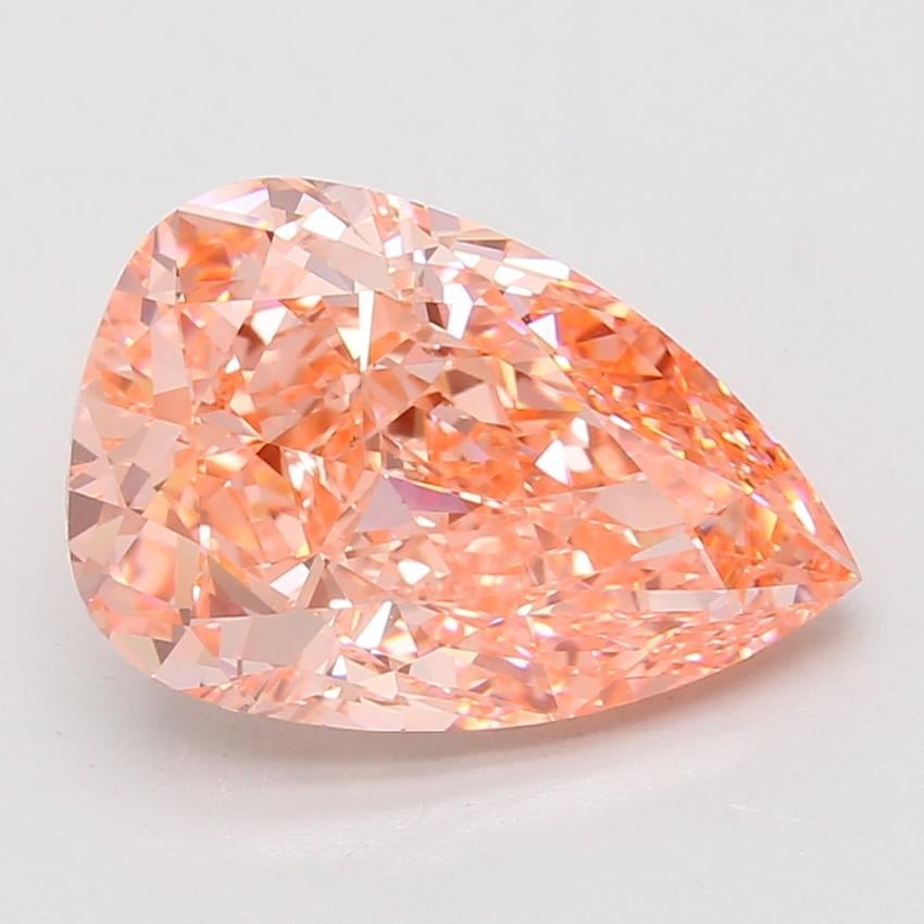 5.59 Ct. Fancy Vivid Pink Pear Lab Grown Diamond