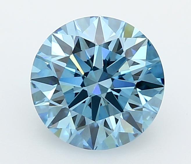 1.94 Ct. Fancy Vivid  Blue Round Lab Grown Diamond