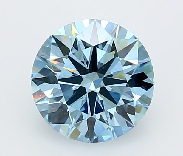 1.70 Ct. Fancy Vivid  Blue Round Lab Grown Diamond
