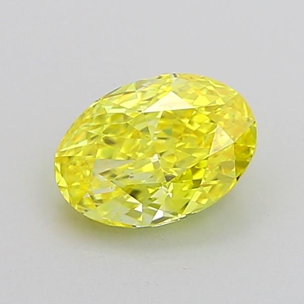 1.01 Ct. Fancy Vivid None Yellow Oval Lab Grown Diamond