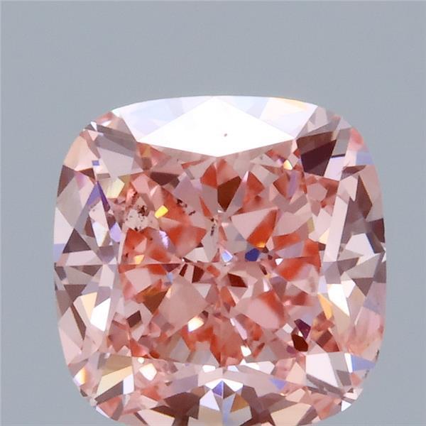 1.15 Ct. Fancy Vivid Pink Cushion Lab Grown Diamond