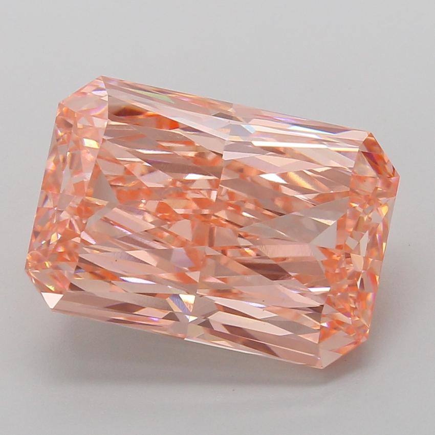 10.36 Ct. Fancy Vivid Pink Radiant Lab Grown Diamond