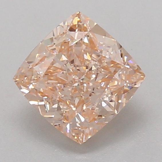 1.57 Ct. Fancy Intense Orangy Pink Cushion Lab Grown Diamond
