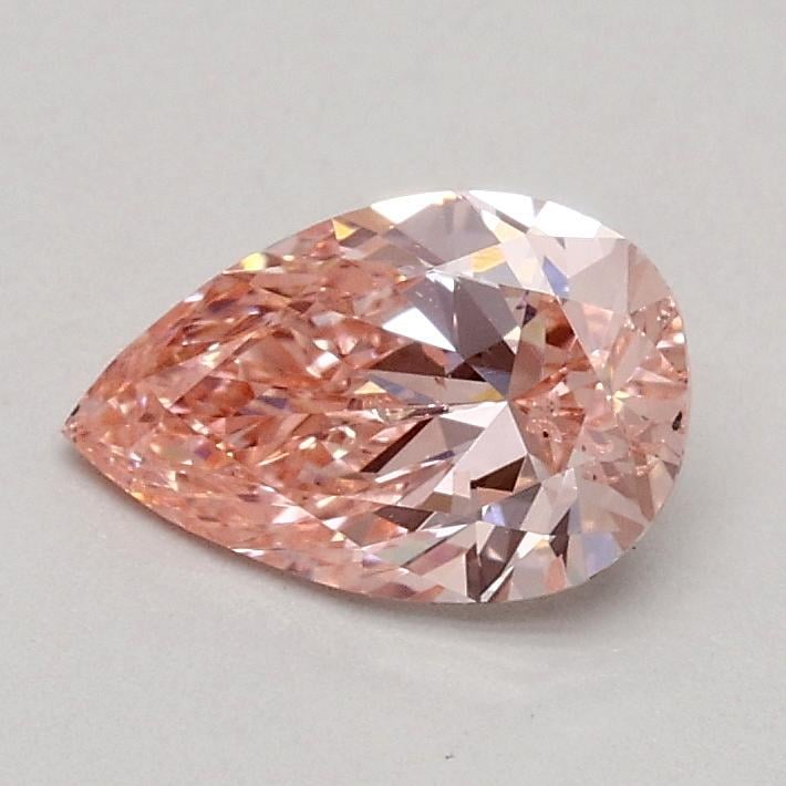 0.52 Ct. Fancy Intense Pink Pear Lab Grown Diamond