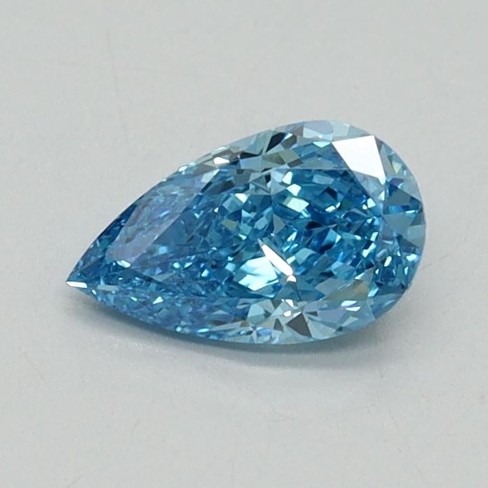 0.52 Ct. Fancy Vivid Blue Pear Lab Grown Diamond