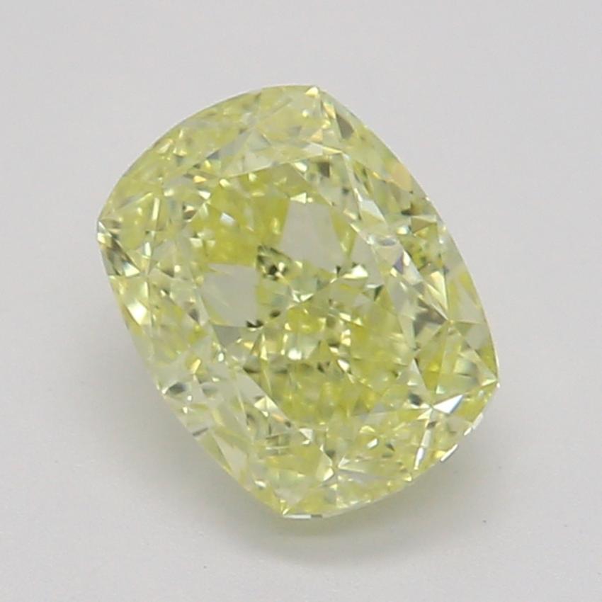 0.54 Ct. Fancy Yellow Cushion Diamond
