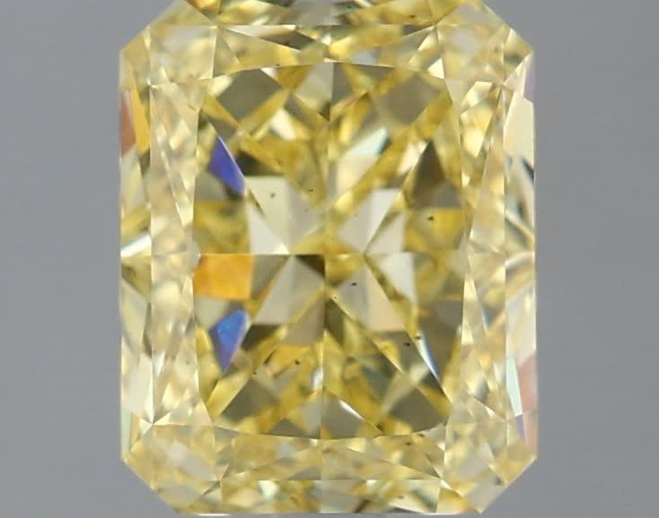 2.10 Ct. Fancy Vivid Yellow Radiant Lab Grown Diamond