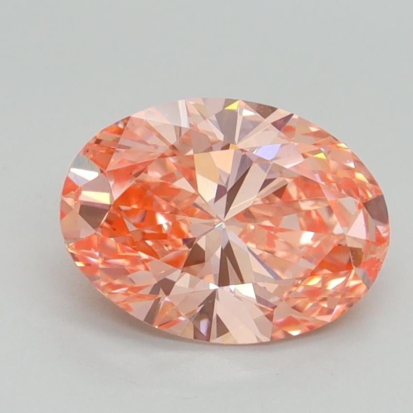 1.70 Ct. Fancy Vivid Pink Oval Lab Grown Diamond