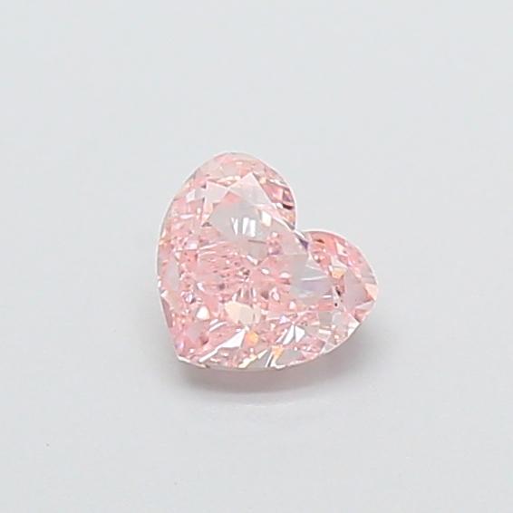 0.41 Ct. Fancy Intense  Pink Heart Lab Grown Diamond