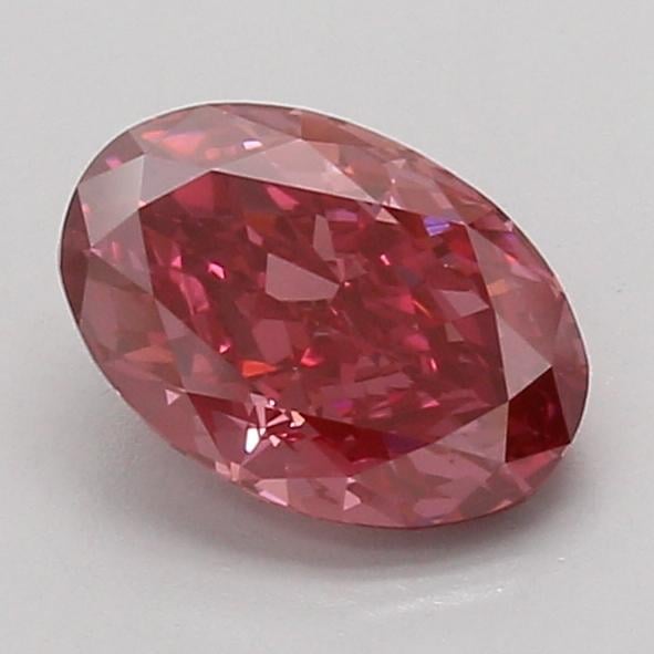 1.58 Ct. Fancy Vivid Pink Oval Lab Grown Diamond
