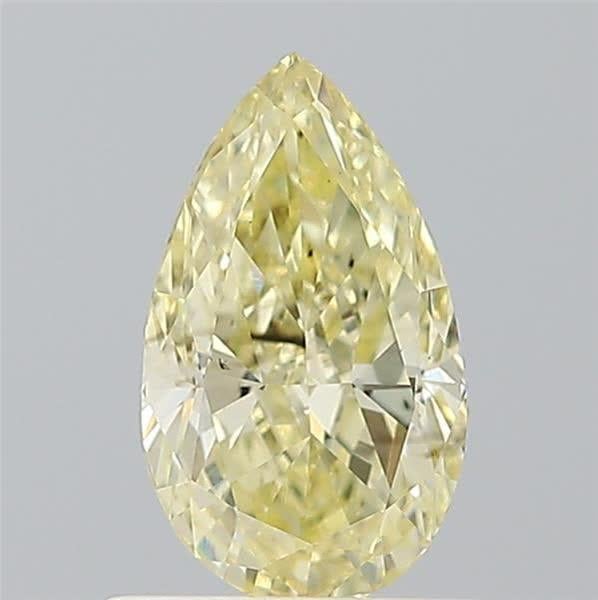 0.83 Ct. Fancy Light Yellow Pear Lab Grown Diamond