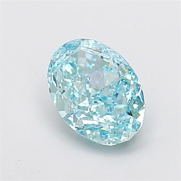 1.68 Ct. Fancy Vivid Blue Oval Lab Grown Diamond