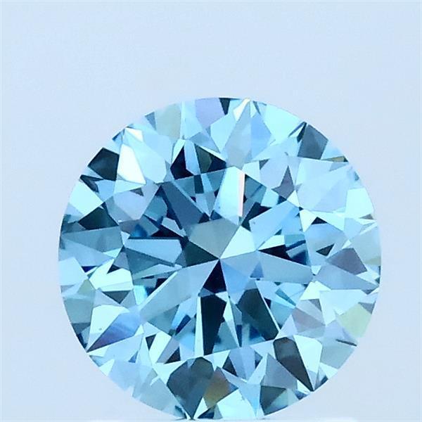 1.06 Ct. Fancy Blue Round Lab Grown Diamond