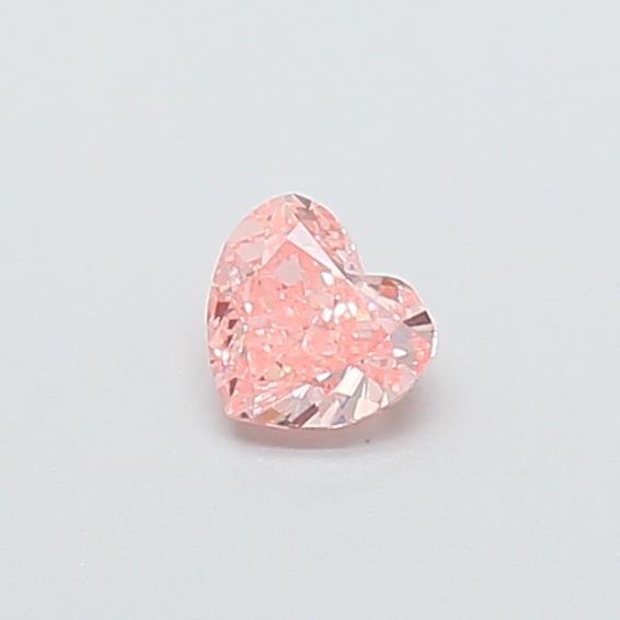 0.67 Ct. Fancy Vivid Pink Heart Lab Grown Diamond