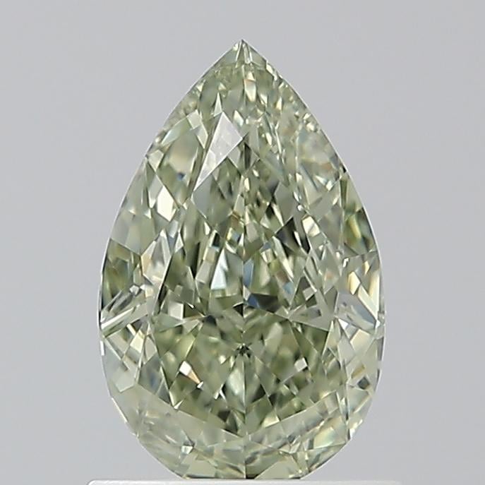 1.01 Ct. Fancy Deep  Green-Yellow Pear Diamond