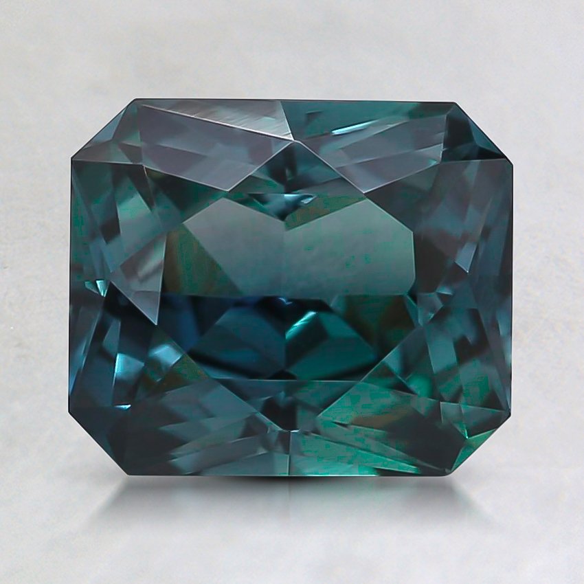 7.7x6.6mm Teal Radiant Sapphire