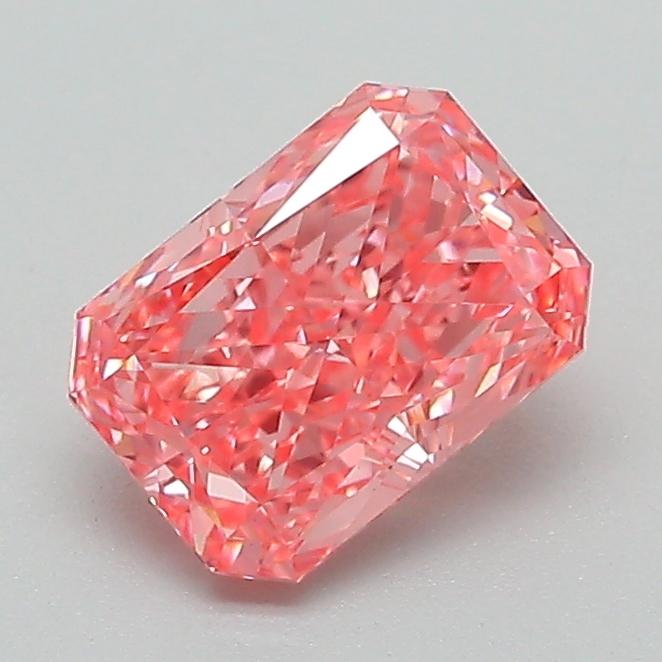 1.08 Ct. Fancy Vivid Pink Radiant Lab Grown Diamond