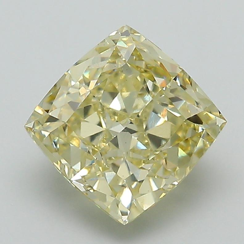 2.53 Ct. Fancy Yellow Cushion Lab Grown Diamond