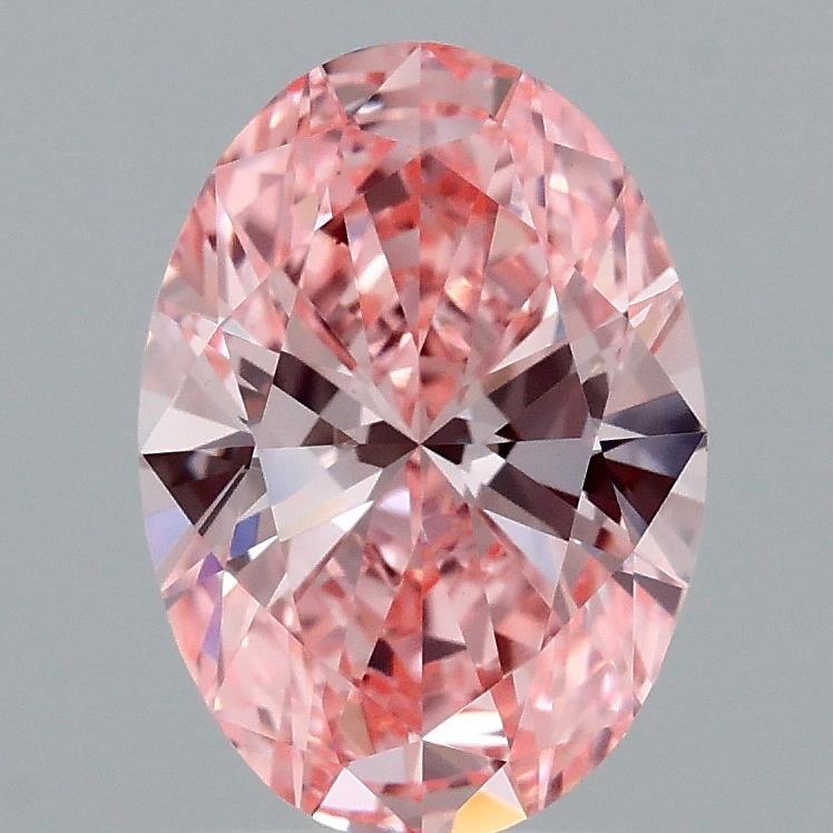 1.82 Ct. Fancy Vivid Pink Oval Lab Grown Diamond