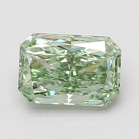1.10 Ct. Fancy Vivid Green Radiant Lab Grown Diamond