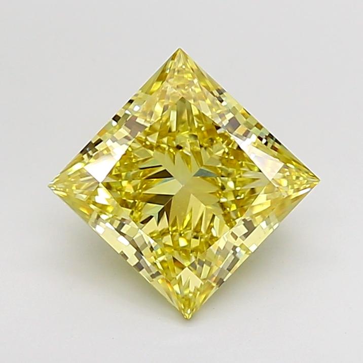 3.01 Ct. Fancy Intense  Yellow Princess Lab Grown Diamond
