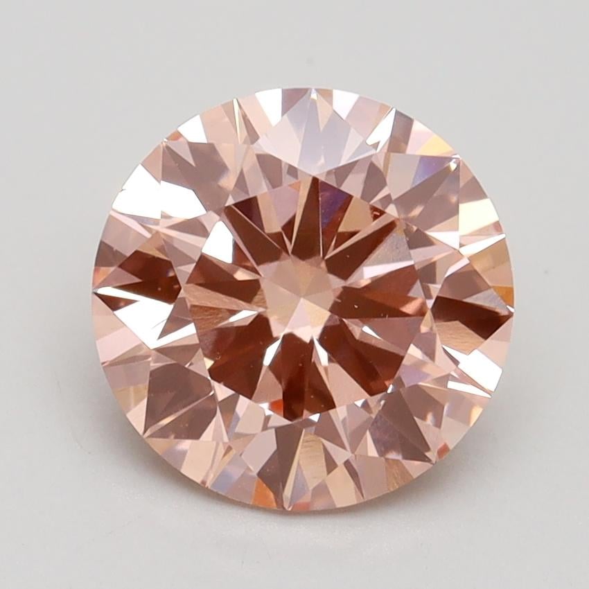 2.12 Ct. Fancy Intense Pink Round Lab Grown Diamond