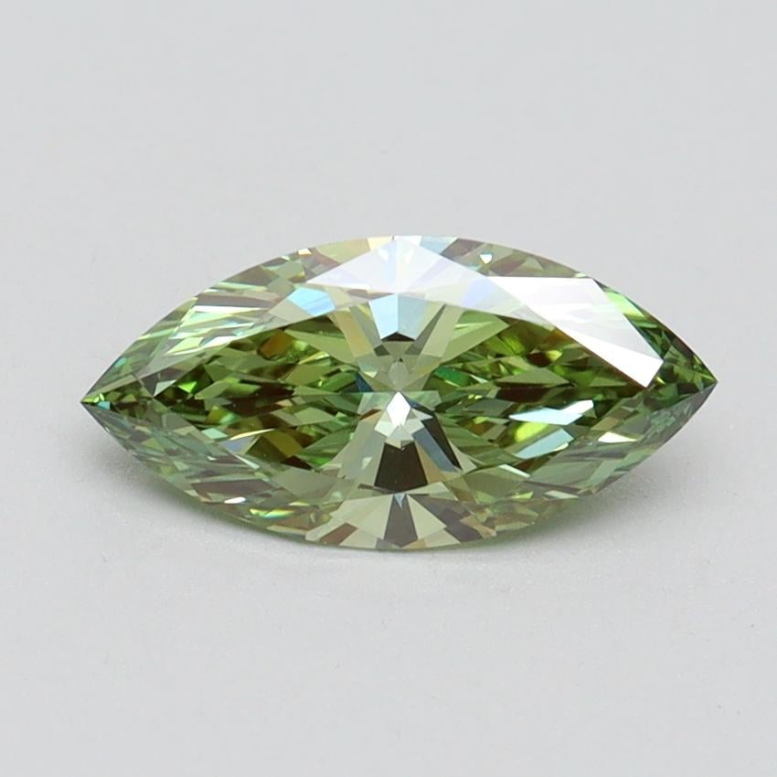 1.01 Ct. Fancy Vivid Green Marquise Lab Grown Diamond