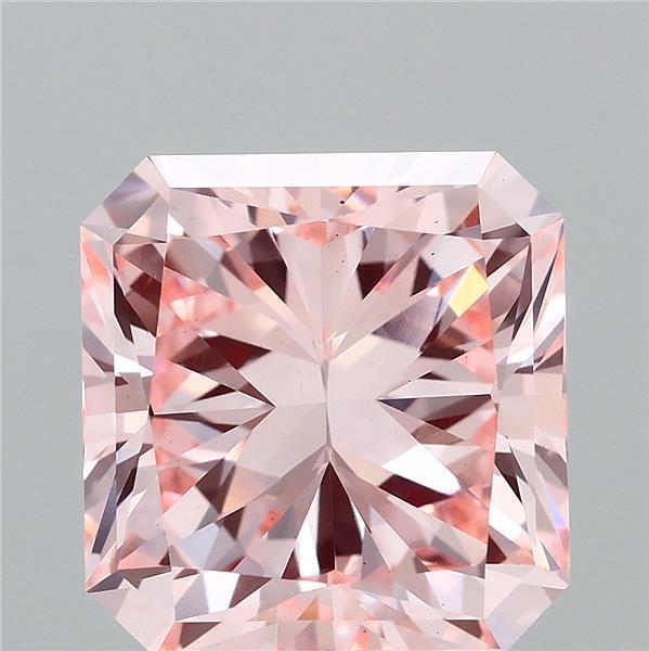 2.94 Ct. Fancy Vivid  Pink Radiant Lab Grown Diamond