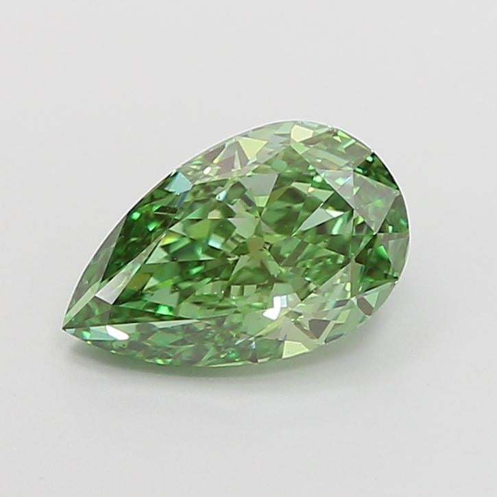 1.57 Ct. Fancy Vivid  Green Pear Lab Grown Diamond