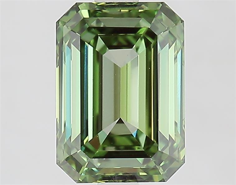 2.40 Ct. Fancy Vivid  Green Emerald Lab Grown Diamond