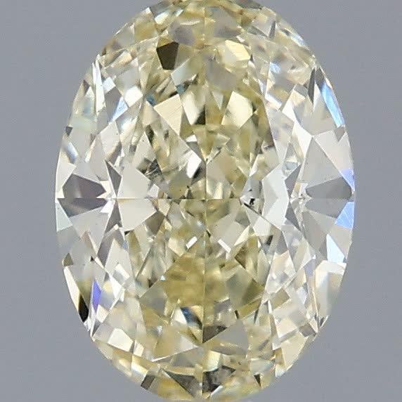 1.07 Ct. Fancy Light Yellow Oval Lab Grown Diamond