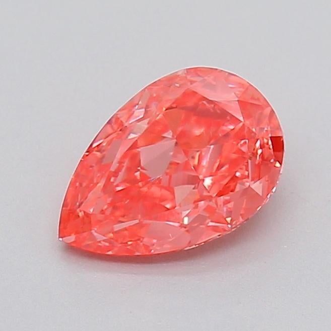 1.02 Ct. Fancy Vivid Orangy Pink Pear Lab Grown Diamond