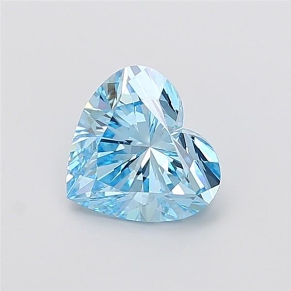 2.00 Ct. Fancy Vivid Blue Heart Lab Grown Diamond