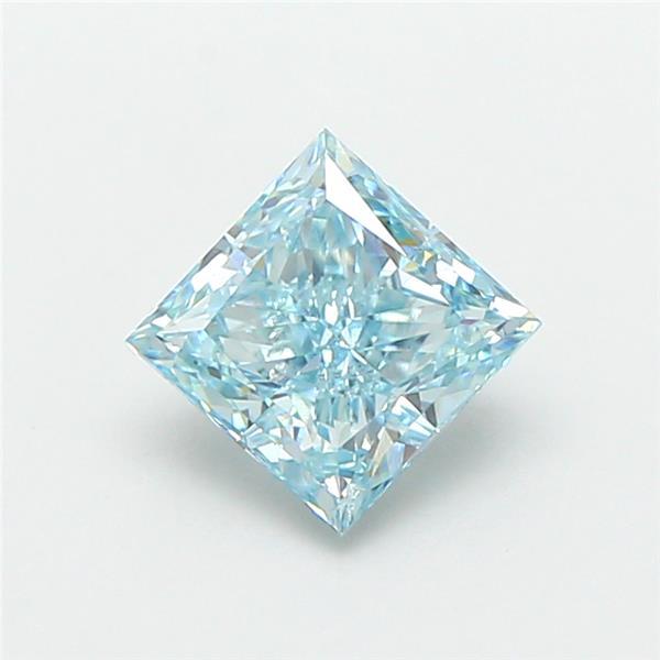 1.03 Ct. Fancy Vivid Blue Princess Lab Grown Diamond