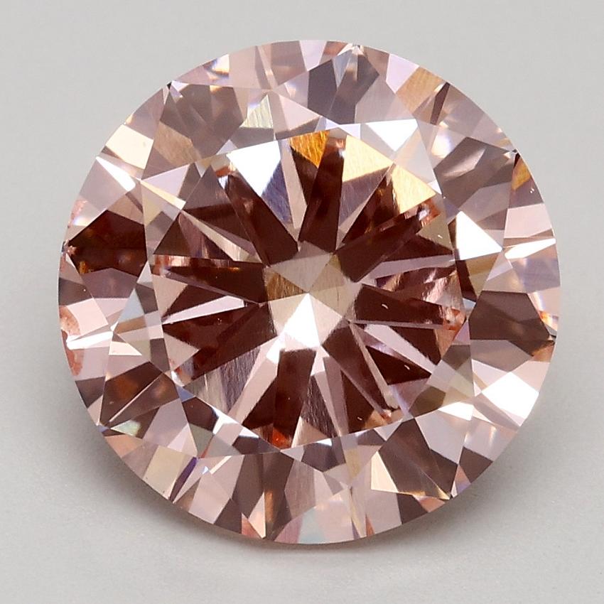 3.01 Ct. Fancy Pink Round Lab Grown Diamond
