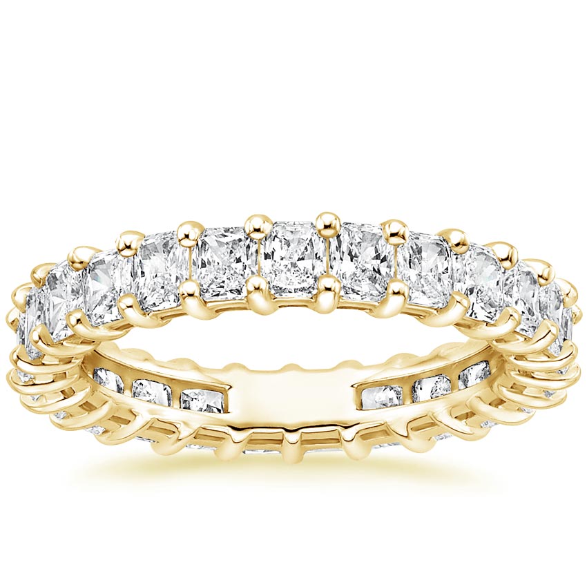 Yellow Gold Radiant Eternity Diamond Ring (2 ct. tw.) 