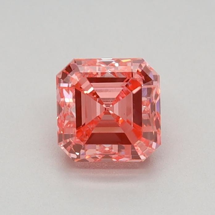 0.52 Ct. Fancy Vivid Pink Asscher Lab Grown Diamond