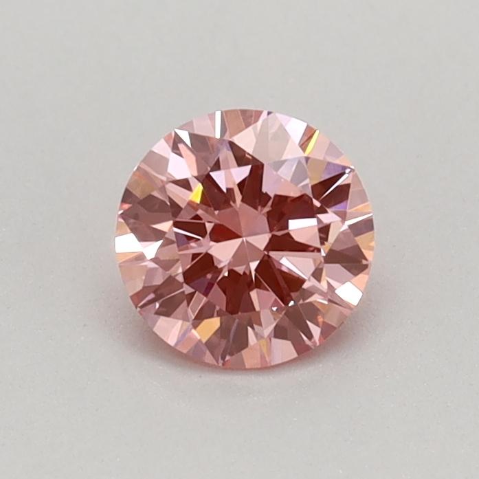 0.32 Ct. Fancy Vivid Pink Round Lab Grown Diamond