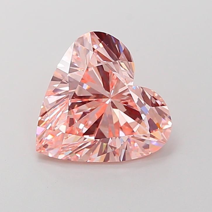 4.01 Ct. Fancy Intense Pink Heart Lab Grown Diamond