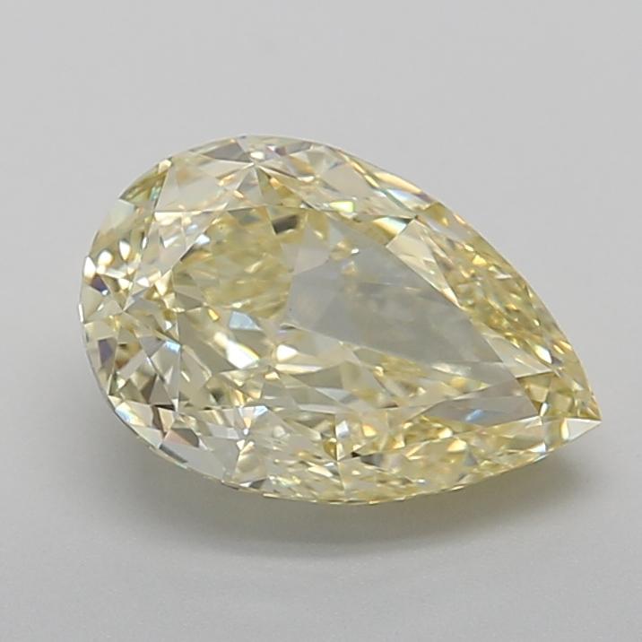 3.10 Ct. Fancy  Intense Yellow Pear Lab Grown Diamond