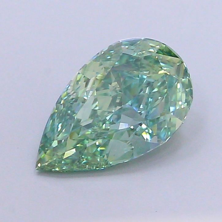 1.88 Ct. Fancy Vivid Green Pear Lab Grown Diamond