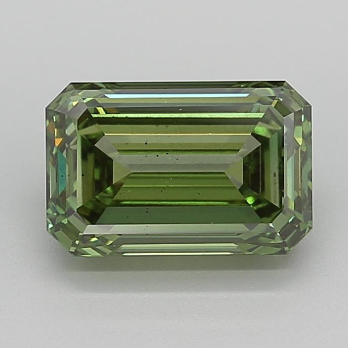 3.00 Ct. Fancy Vivid  Green Emerald Lab Grown Diamond