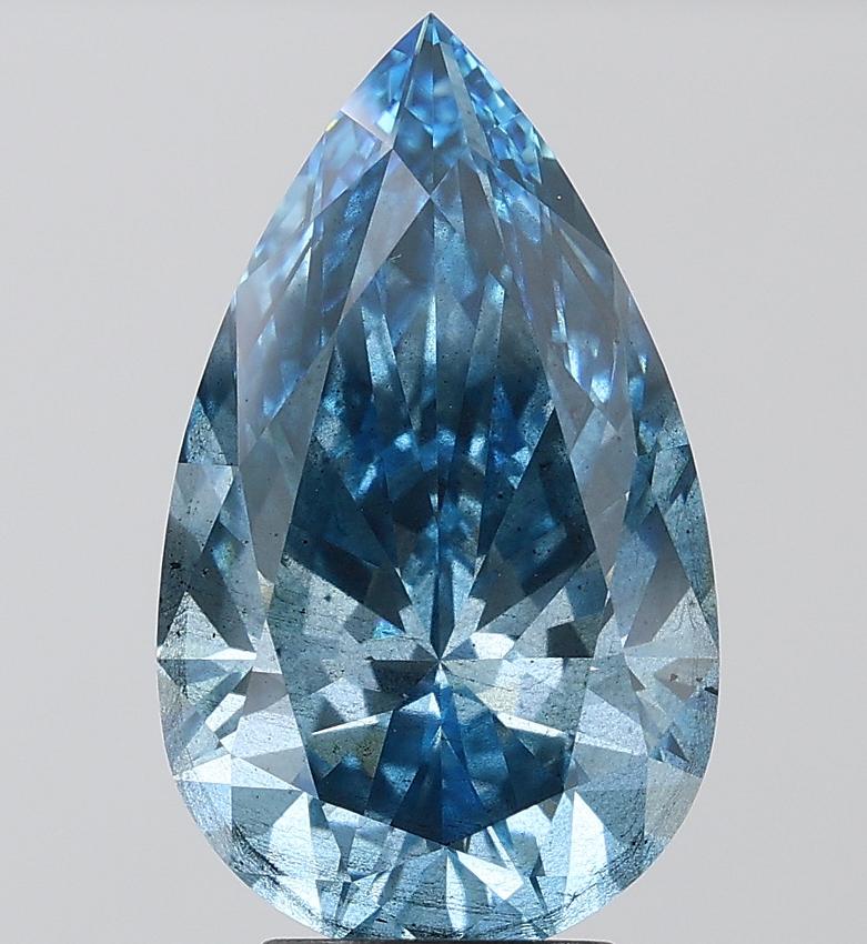 5.00 Ct. Fancy Vivid Blue Pear Lab Grown Diamond
