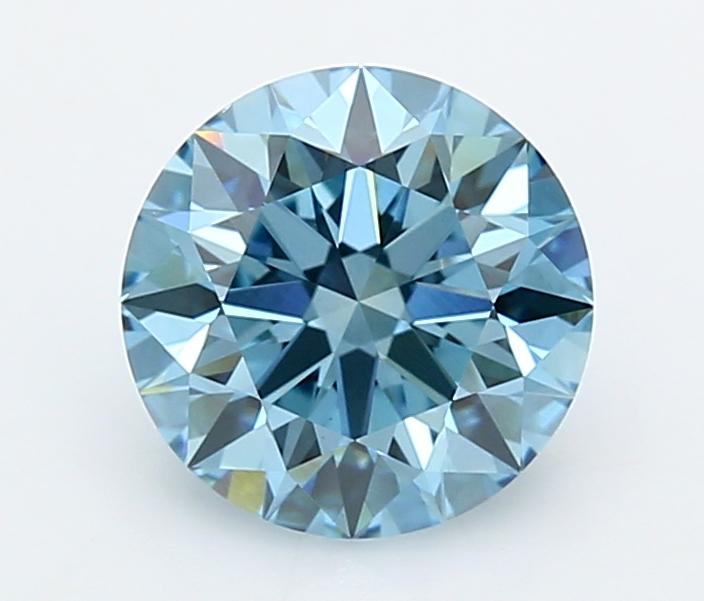 2.04 Ct. Fancy Vivid  Blue Round Lab Grown Diamond